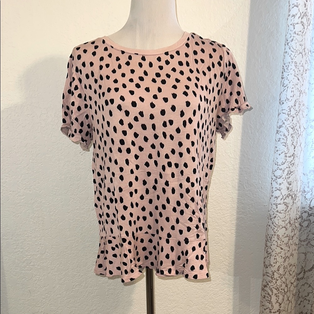 Kate spade ruffled pajama shirt